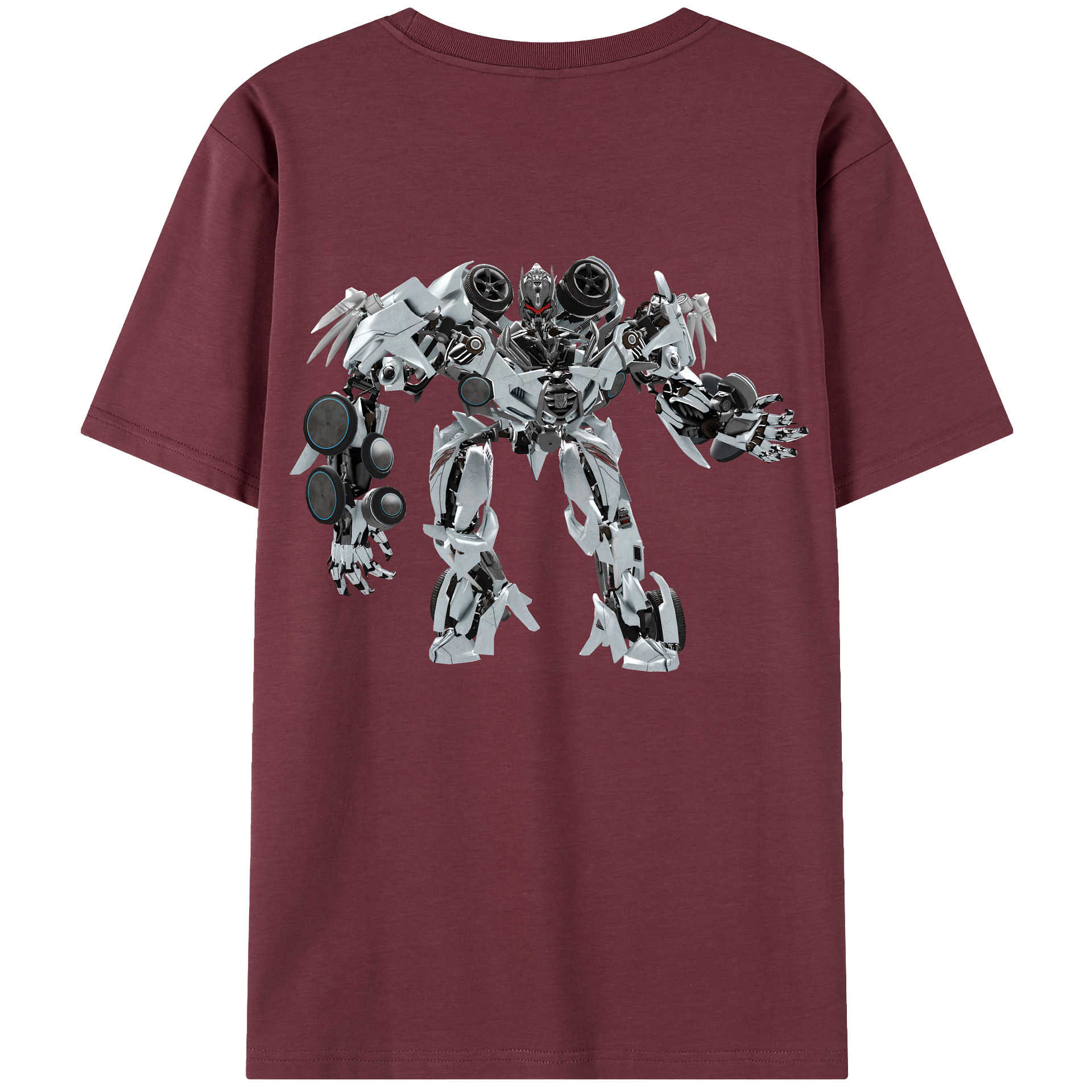 （画像用） Transformers トランスフォーマー 綿100％半袖Tシャツ（背面プリント）